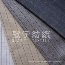 Lino tejido de poliéster para la tela de la decoración del hogar